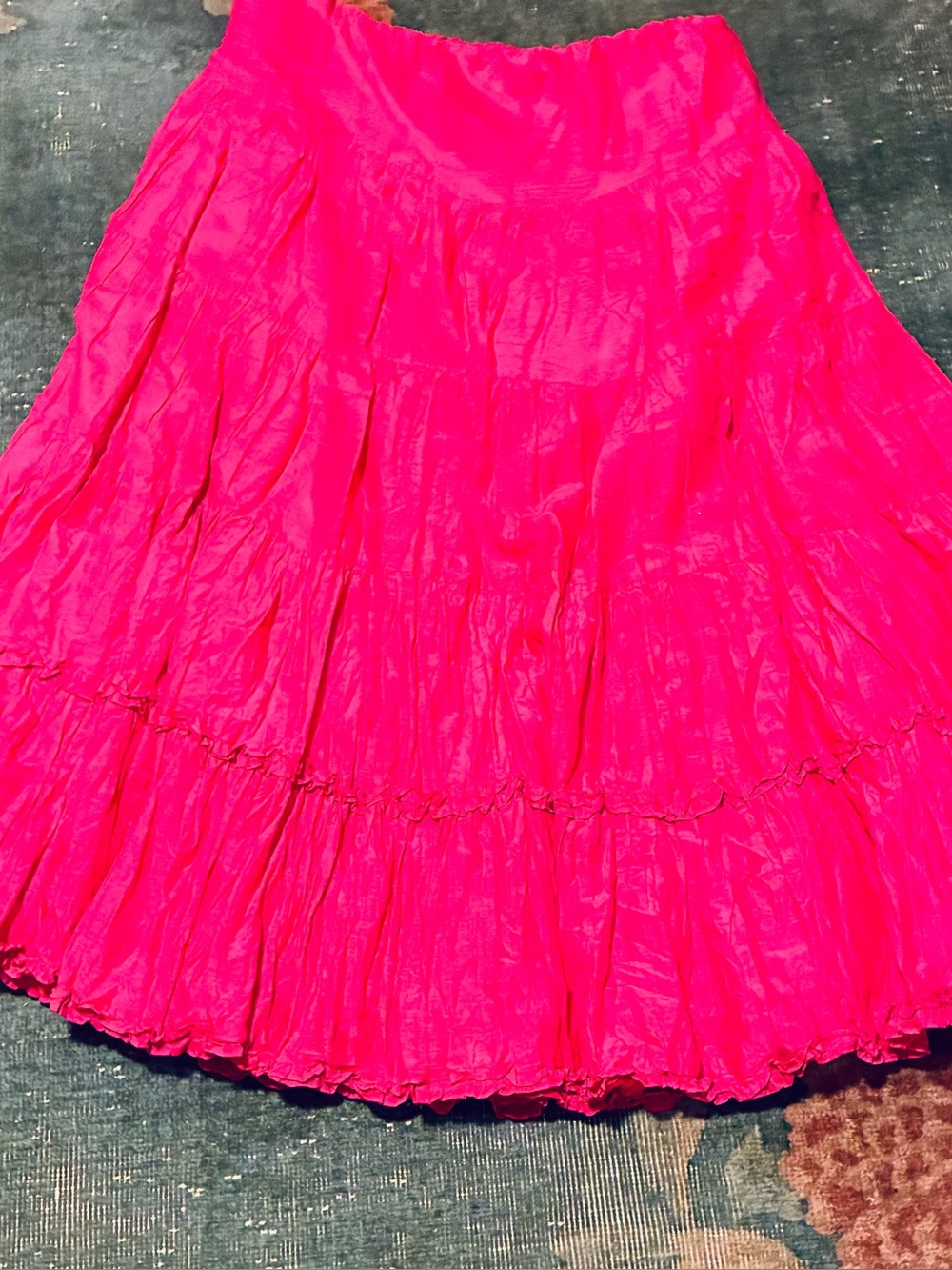 Ralph Lauren Fuchsia Tiered Skirt